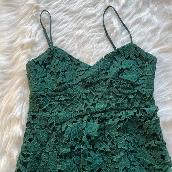Club Monaco Bilannah Lace Dress in Green Size 4 - Picture 5 of 6